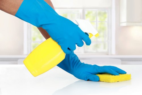 Final service documentation and completion steps for a carpet cleaning job